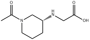 ((R)-1-Acetyl-piperidin-3-ylaMino)-acetic acid 结构式