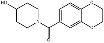 (2,3-二氢-苯并[1,4]二氧杂环己烯-6-基)-(4-羟基-哌啶-1-基)-甲酮 结构式