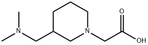 (3-DiMethylaMinoMethyl-piperidin-1-yl)-acetic acid 结构式