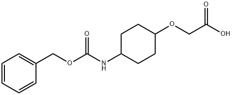 (4-BenzyloxycarbonylaMino-cyclohexyloxy)-acetic acid 结构式