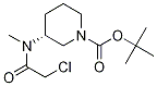 (R)-3-[(2-Chloro-acetyl)-Methyl-aMino]-piperidine-1-carboxylic acid tert-butyl ester 结构式
