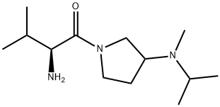 (S)-2-AMino-1-[3-(isopropyl-Methyl-aMino)-pyrrolidin-1-yl]-3-Methyl-butan-1-one 结构式