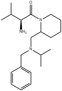 (S)-2-AMino-1-{2-[(benzyl-isopropyl-aMino)-Methyl]-piperidin-1-yl}-3-Methyl-butan-1-one 结构式