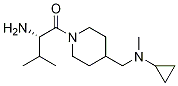(S)-2-AMino-1-{4-[(cyclopropyl-Methyl-aMino)-Methyl]-piperidin-1-yl}-3-Methyl-butan-1-one 结构式