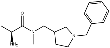 (S)-2-AMino-N-(1-benzyl-pyrrolidin-3-ylMethyl)-N-Methyl-propionaMide 结构式
