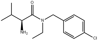 (S)-2-AMino-N-(4-chloro-benzyl)-N-ethyl-3-Methyl-butyraMide 结构式