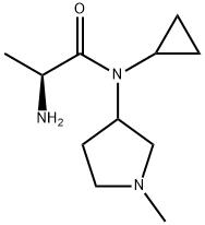 (S)-2-AMino-N-cyclopropyl-N-(1-Methyl-pyrrolidin-3-yl)-propionaMide 结构式