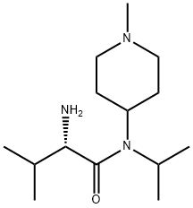 (S)-2-AMino-N-isopropyl-3-Methyl-N-(1-Methyl-piperidin-4-yl)-butyraMide 结构式