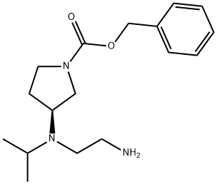 (S)-3-[(2-AMino-ethyl)-isopropyl-aMino]-pyrrolidine-1-carboxylic acid benzyl ester 结构式