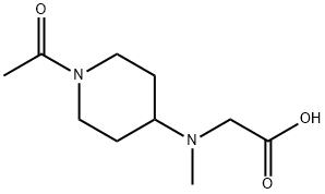 [(1-Acetyl-piperidin-4-yl)-Methyl-aMino]-acetic acid 结构式