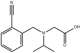 [(2-Cyano-benzyl)-isopropyl-aMino]-acetic acid 结构式