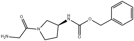 [(S)-1-(2-AMino-acetyl)-pyrrolidin-3-yl]-carbaMic acid benzyl ester 结构式