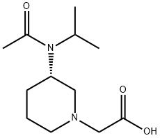 [(S)-3-(Acetyl-isopropyl-aMino)-piperidin-1-yl]-acetic acid 结构式