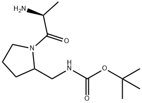 [1-((S)-2-AMino-propionyl)-pyrrolidin-2-ylMethyl]-carbaMic acid tert-butyl ester 结构式