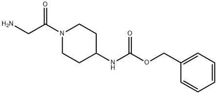 [1-(2-AMino-acetyl)-piperidin-4-yl]-carbaMic acid benzyl ester 结构式