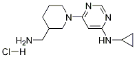 [6-(3-氨甲基哌啶-1-基)-嘧啶-4-基]-环丙基胺盐酸盐 结构式