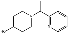 1-(1-吡啶-2-基-乙基)-哌啶-4-醇 结构式