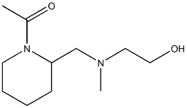 1-(2-{[(2-Hydroxy-ethyl)-Methyl-aMino]-Methyl}-piperidin-1-yl)-ethanone 结构式