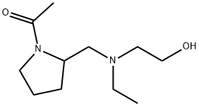 1-(2-{[Ethyl-(2-hydroxy-ethyl)-aMino]-Methyl}-pyrrolidin-1-yl)-ethanone 结构式