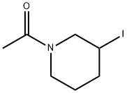 1-(3-碘-哌啶-1-基)-乙酮 结构式