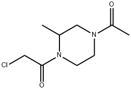 1-(4-Acetyl-2-Methyl-piperazin-1-yl)-2-chloro-ethanone 结构式