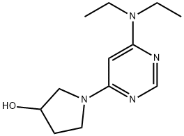 1-(6-二乙基氨基-嘧啶-4-基)-吡咯烷-3-醇 结构式