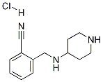 2-(哌啶-4-基氨甲基)-苄腈盐酸盐 结构式