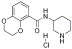 2,3-二氢-苯并[1,4]二氧杂环己烯-5-羧酸哌啶-3-基酰胺盐酸盐 结构式