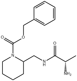 2-[((S)-2-AMino-propionylaMino)-Methyl]-piperidine-1-carboxylic acid benzyl ester 结构式