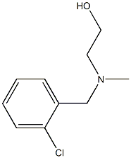 2-[(2-Chloro-benzyl)-Methyl-aMino]-ethanol 结构式