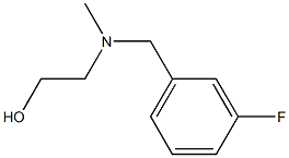 2-[(3-Fluoro-benzyl)-Methyl-aMino]-ethanol 结构式