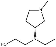 2-[Ethyl-((R)-1-Methyl-pyrrolidin-3-yl)-aMino]-ethanol 结构式