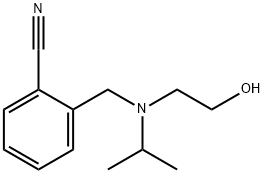 2-{[(2-Hydroxy-ethyl)-isopropyl-aMino]-Methyl}-benzonitrile 结构式