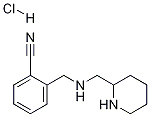 2-{[(哌啶-2-基甲基)-氨基]-甲基}-苄腈盐酸盐 结构式