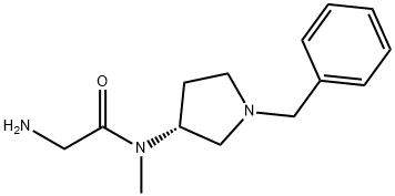 2-AMino-N-((R)-1-benzyl-pyrrolidin-3-yl)-N-Methyl-acetaMide 结构式