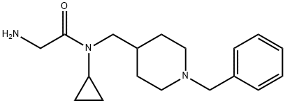 2-AMino-N-(1-benzyl-piperidin-4-ylMethyl)-N-cyclopropyl-acetaMide 结构式