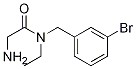 2-氨基-N-(3-溴苄基)-N-乙基乙酰胺 结构式