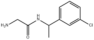 2-AMino-N-[1-(3-chloro-phenyl)-ethyl]-acetaMide 结构式