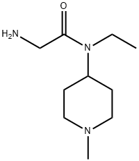 2-AMino-N-ethyl-N-(1-Methyl-piperidin-4-yl)-acetaMide 结构式