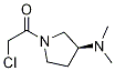 2-Chloro-1-((S)-3-diMethylaMino-pyrrolidin-1-yl)-ethanone 结构式