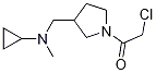 2-Chloro-1-{3-[(cyclopropyl-Methyl-aMino)-Methyl]-pyrrolidin-1-yl}-ethanone 结构式