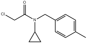 2-Chloro-N-cyclopropyl-N-(4-Methyl-benzyl)-acetaMide 结构式