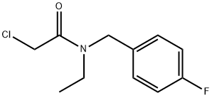 2-Chloro-N-ethyl-N-(4-fluoro-benzyl)-acetaMide 结构式