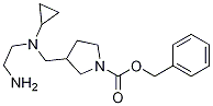 3-{[(2-AMino-ethyl)-cyclopropyl-aMino]-Methyl}-pyrrolidine-1-carboxylic acid benzyl ester 结构式