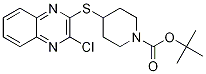 4-(3-Chloro-quinoxalin-2-ylsulfanyl
)-piperidine-1-carboxylic acid tert
-butyl ester 结构式