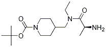 4-{[((S)-2-AMino-propionyl)-ethyl-aMino]-Methyl}-piperidine-1-carboxylic acid tert-butyl ester 结构式