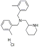 双-(2-甲基-苄基)-哌啶-2-基甲基-胺盐酸盐 结构式