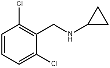 N-(2,6-二氯苄基)环丙胺 结构式