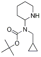 环丙基(哌啶-2-基甲基)氨基甲酸叔丁酯 结构式