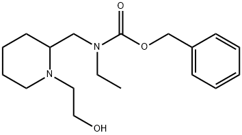 Ethyl-[1-(2-hydroxy-ethyl)-piperidin-2-ylMethyl]-carbaMic acid benzyl ester 结构式